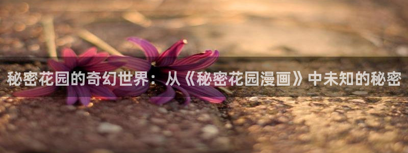 韩漫漫画男女：秘密花园的奇幻世界：从《秘密花园漫画》中未知的秘密